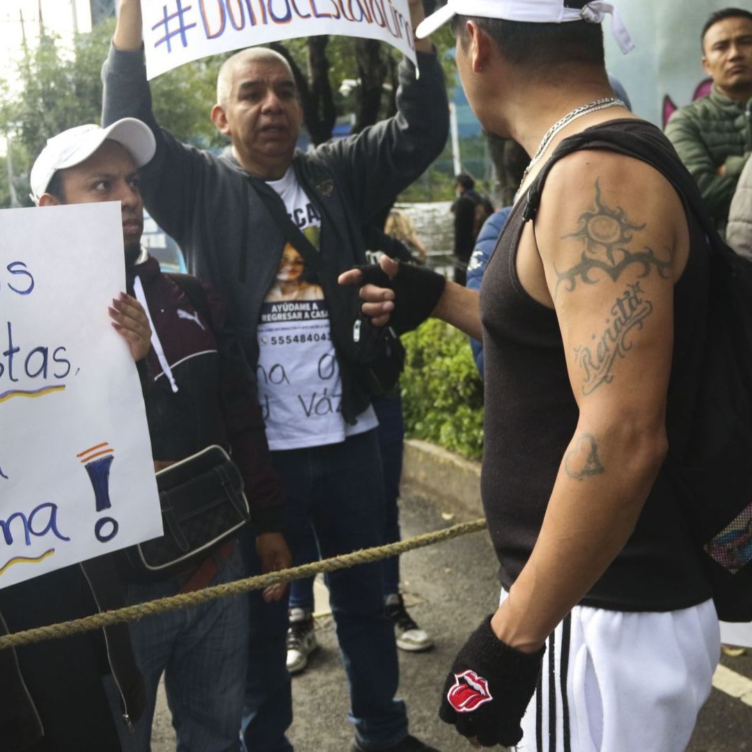 Bloqueo en Periférico Sur en la Ciudad de México.